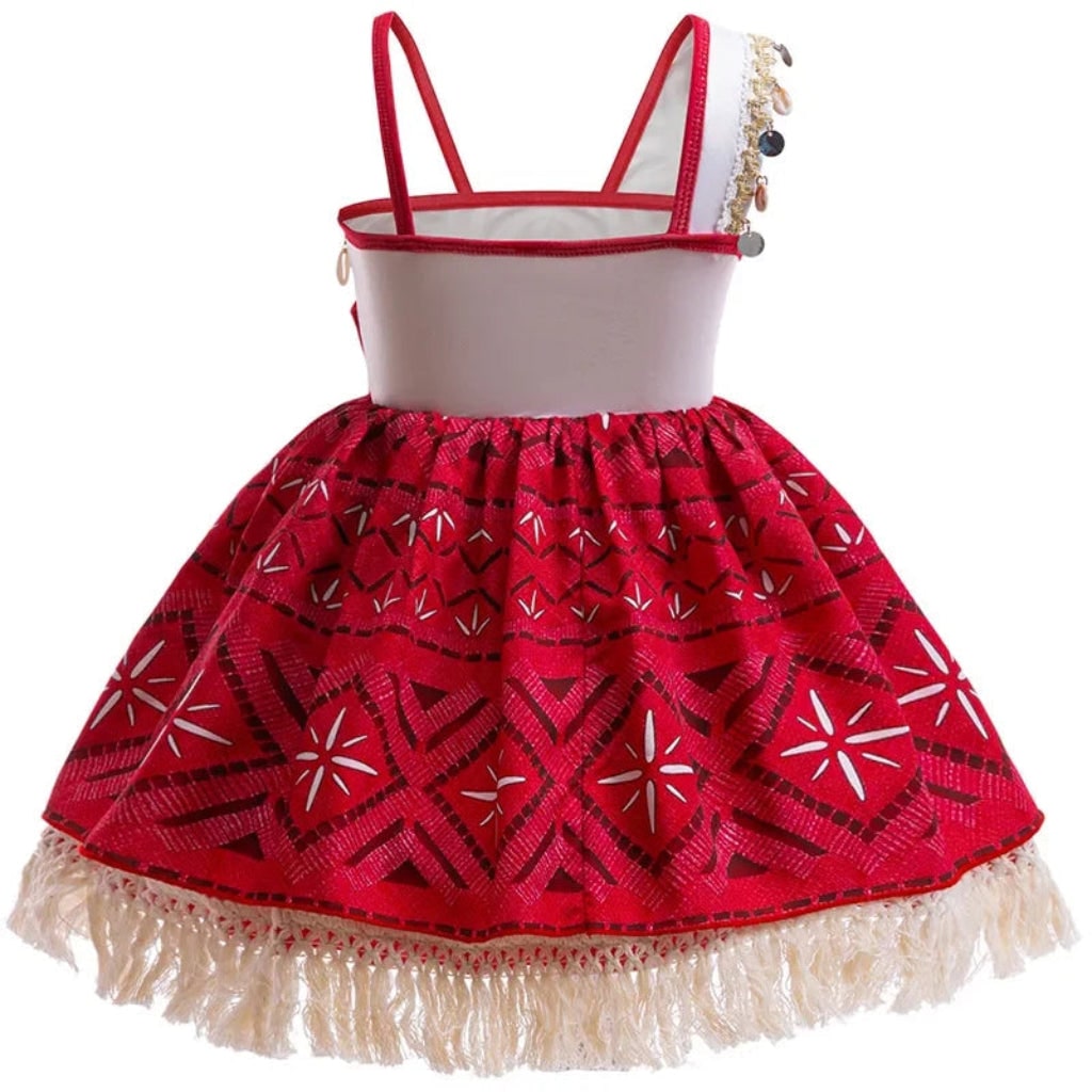Girls Island Princess Dress Costume Halloween Carnival Role Play Outfit