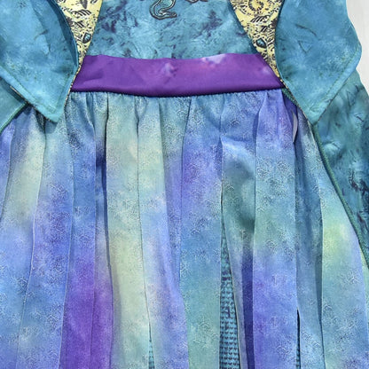 Girls Pirate Halloween Costume Dress With Optional Hat Wig Gloves