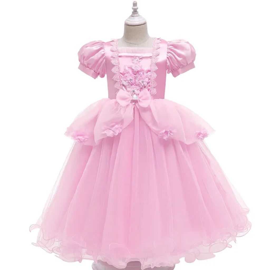 Girls Princess Ball Gown Halloween Costume Dress Party Outfit