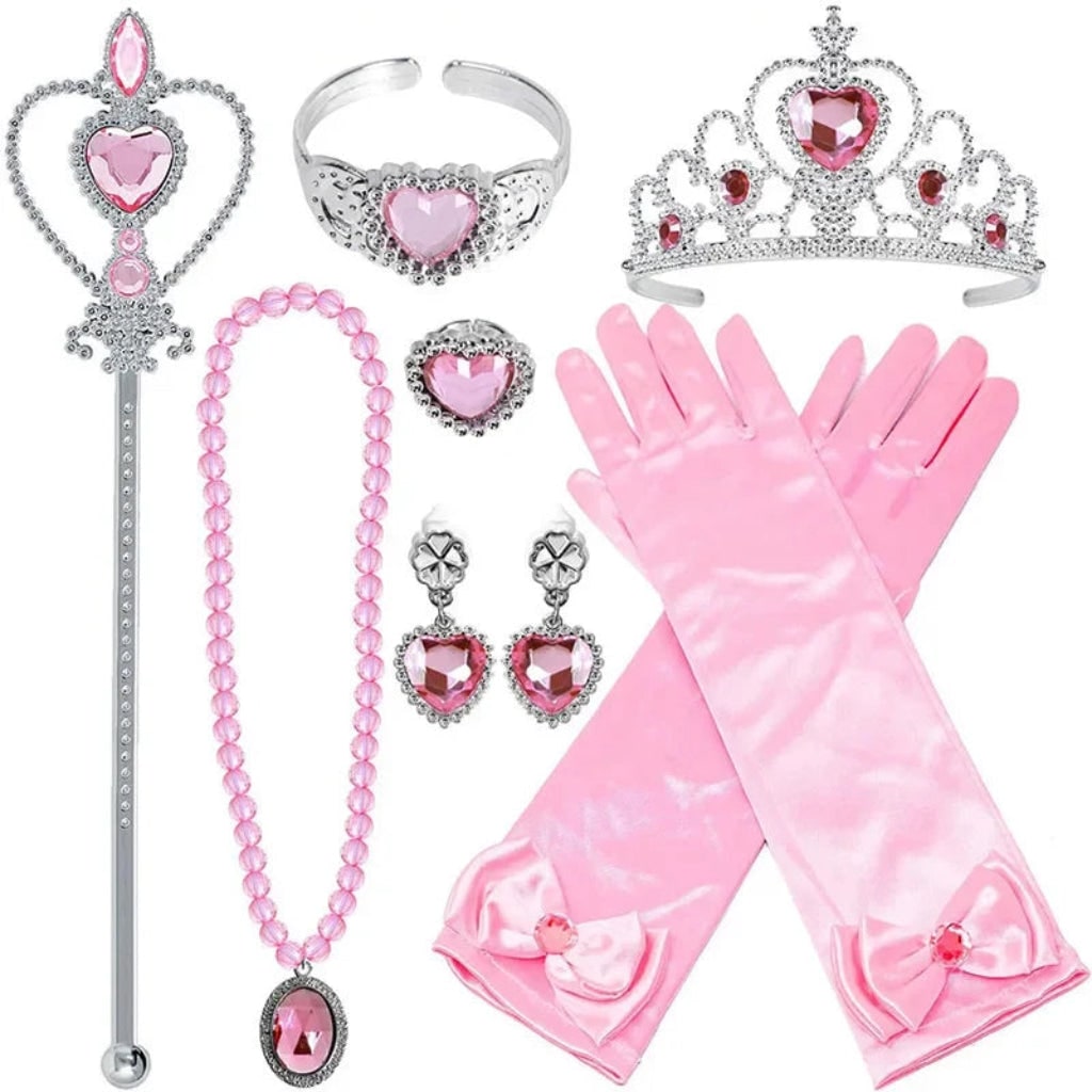 Girls Princess Ball Gown Halloween Costume Dress Party Outfit