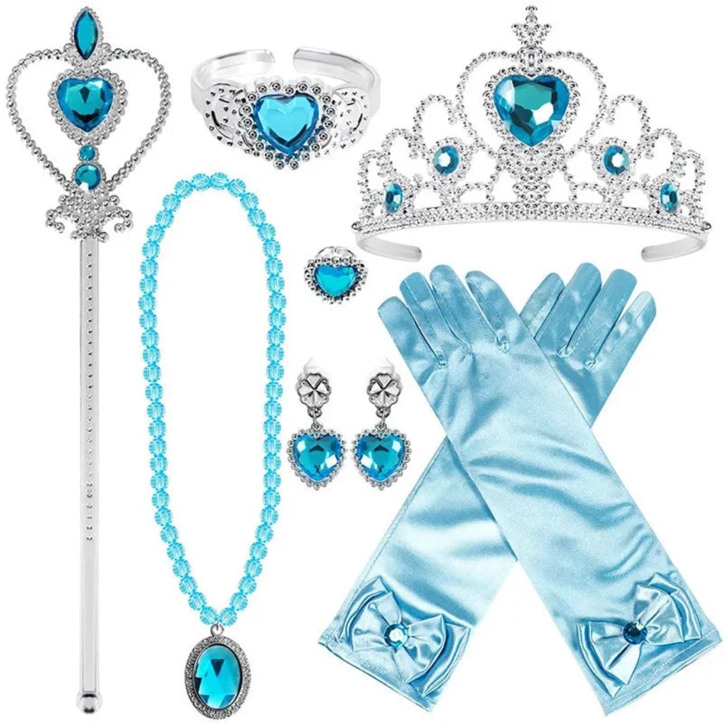 Girls Princess Ball Gown Halloween Costume Dress Party Outfit