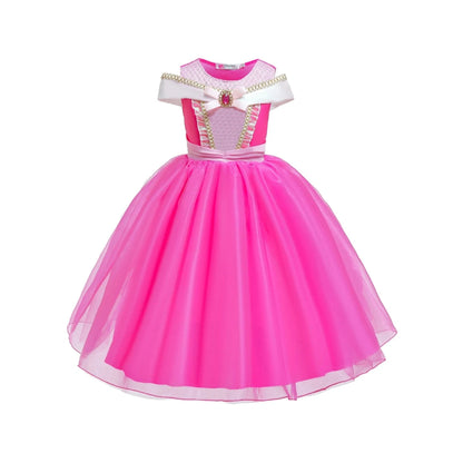 Vestito da festa da principessa per bambine, costume di Halloween, outfit per compleanni