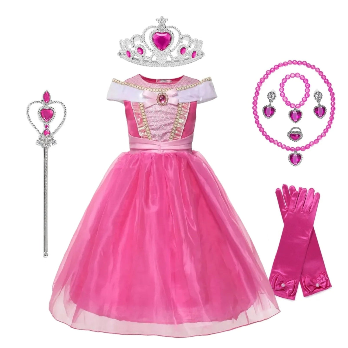 Vestito da festa da principessa per bambine, costume di Halloween, outfit per compleanni