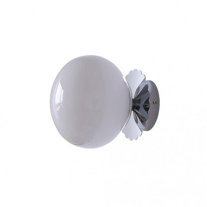 Glass Globe Wall Light Modern Wall Sconce Decorative Indoor Wall Lamp for Living Room Bedroom