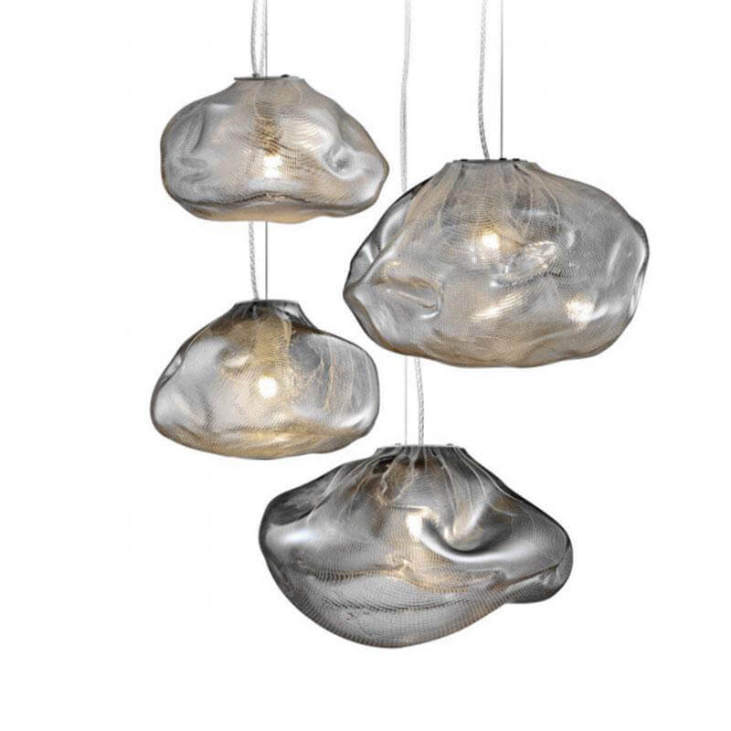 Glass Pendant Light Cloud Design Modern Hanging Ceiling Lamp