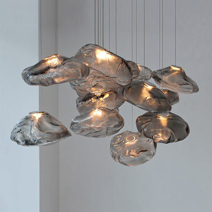 Glass Pendant Light Cloud Design Modern Hanging Ceiling Lamp