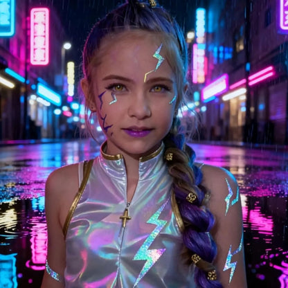 Glitter Temporary Tattoos Halloween Costume Body Art Designs