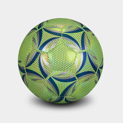 GlowBal Reflective Football Waterproof Glow Soccer Ball for Day & Night Play