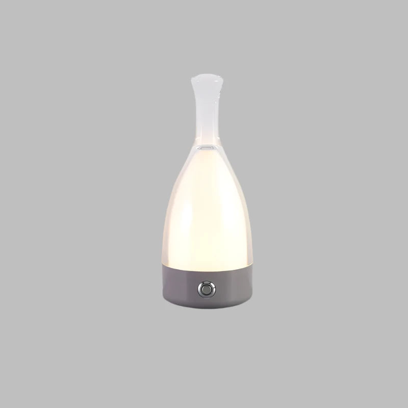 GlowBottle Elegant Bottle Lamp – Rechargeable LED Mood Light