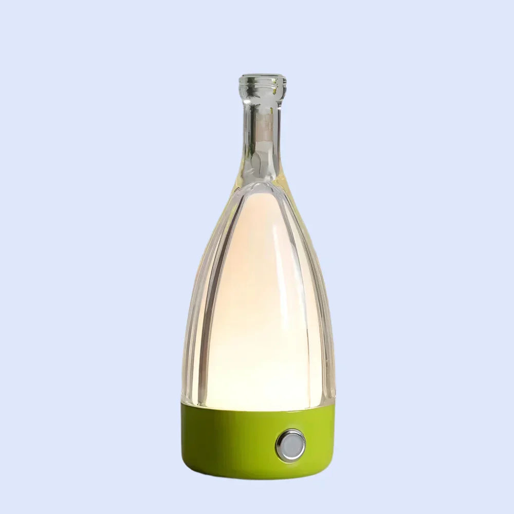 GlowBottle Elegant Bottle Lamp – Rechargeable LED Mood Light
