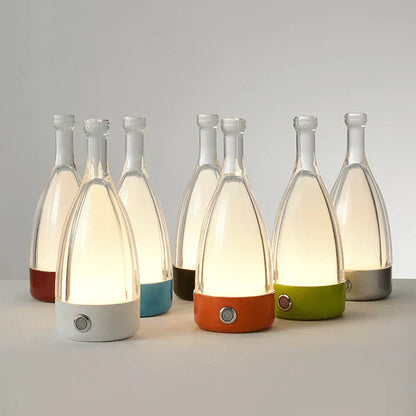 GlowBottle Elegant Bottle Lamp – Rechargeable LED Mood Light