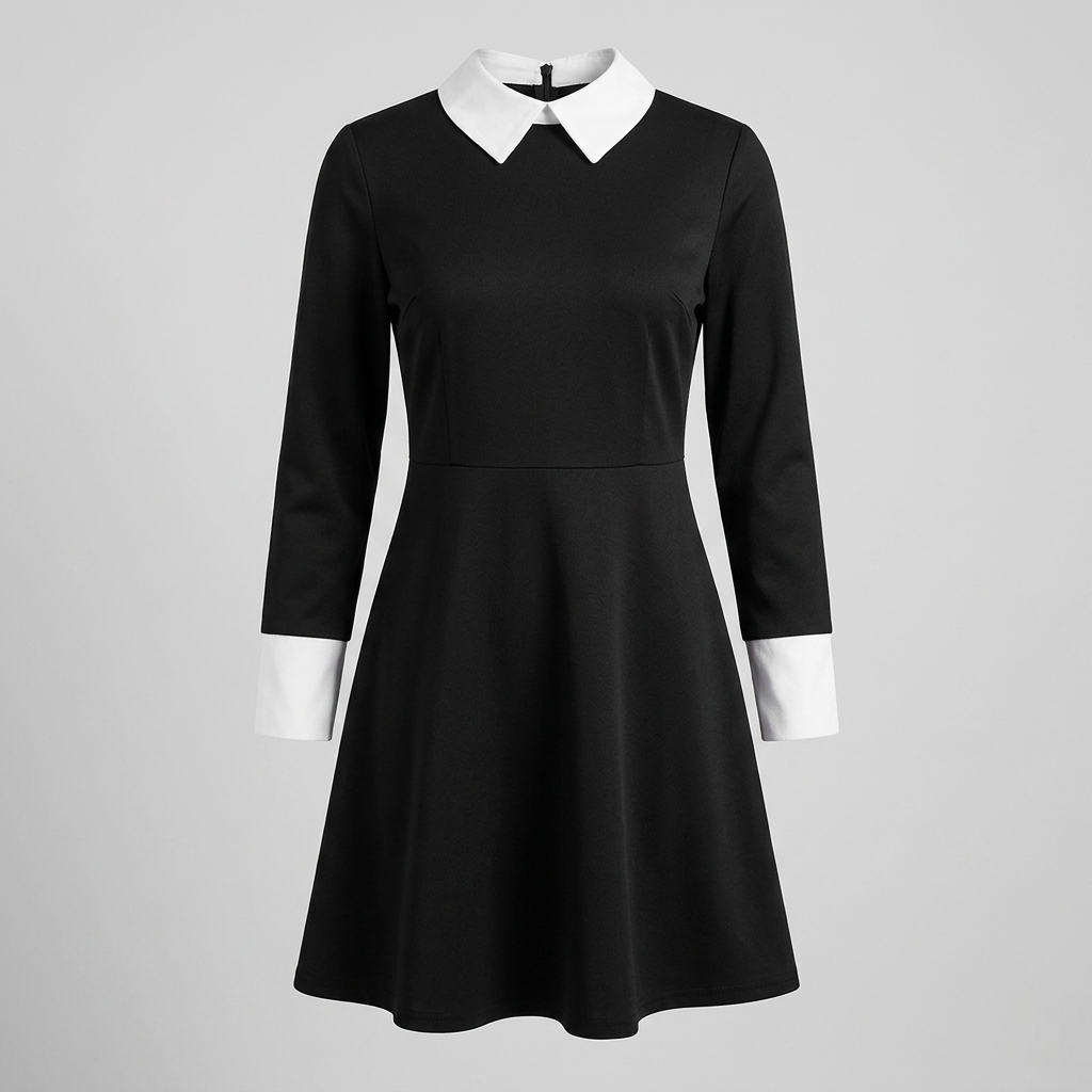 Gothic Halloween Costume Dress Cosplay Outfit With Wig Options