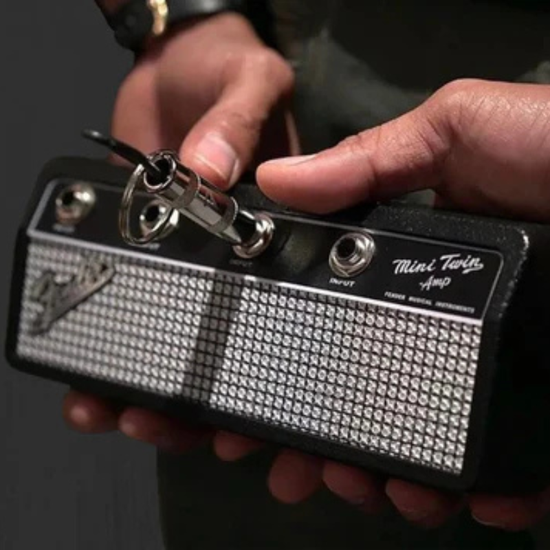 Guitar Amp Key Holder Wall Mounted Plug-In Key Rack Music Decor