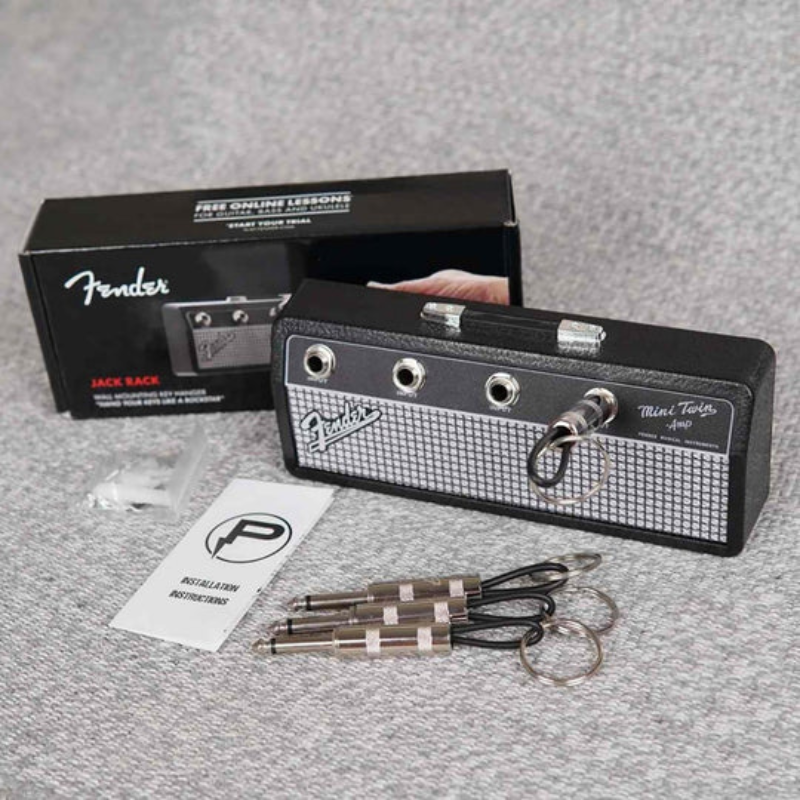 Guitar Amp Key Holder Wall Mounted Plug-In Key Rack Music Decor
