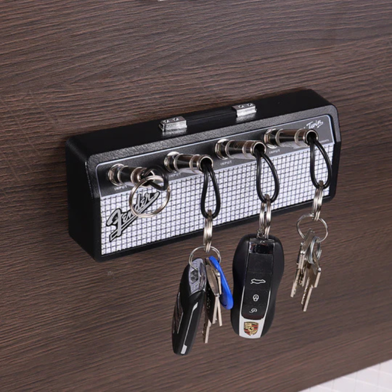 Guitar Amp Key Holder Wall Mounted Plug-In Key Rack Music Decor