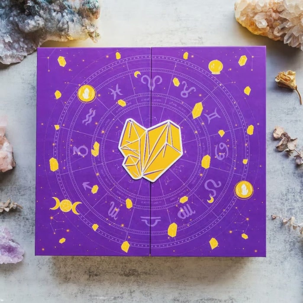 Halloween-adventskalender 31 dage krystalinspireret nedtællingspynt