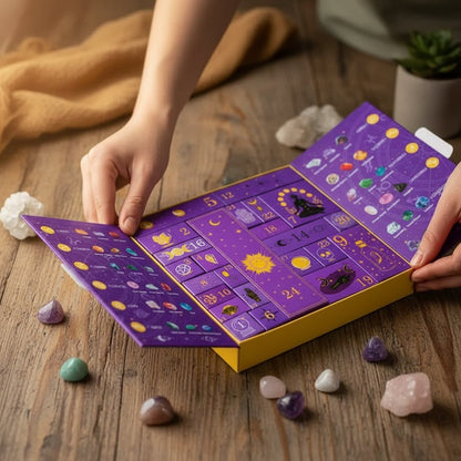 Halloween-adventskalender 31 dage krystalinspireret nedtællingspynt