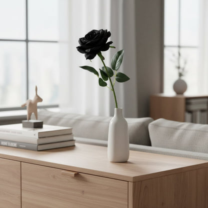 Rose artificiali per Halloween, fiori finti a stelo lungo per decorazioni da festa
