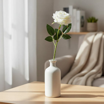 Rose artificiali per Halloween, fiori finti a stelo lungo per decorazioni da festa