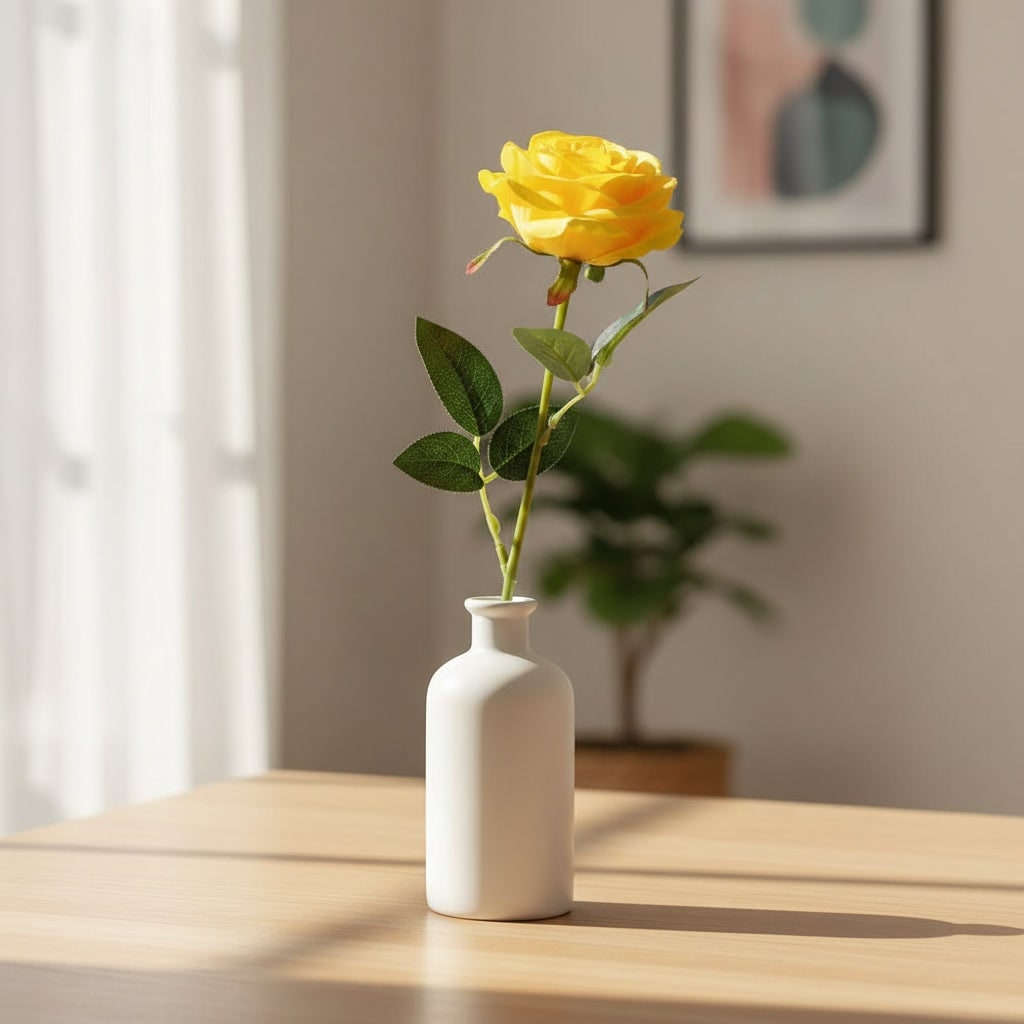 Rose artificiali per Halloween, fiori finti a stelo lungo per decorazioni da festa