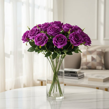 Rose artificiali per Halloween, fiori finti a stelo lungo per decorazioni da festa