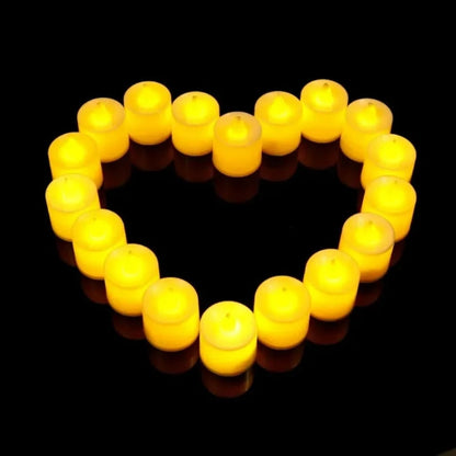 Candele finte LED alimentate a batteria per Halloween con fiamma tremolante e bordo ondulato