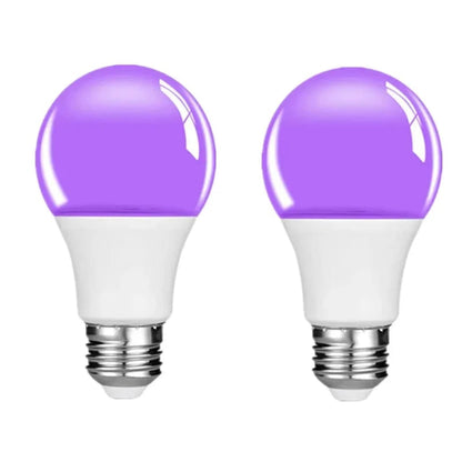 Halloween Blacklight LED UV Bulb with Purple Glow Effect for Party Decor