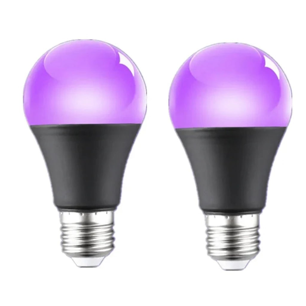 Halloween Blacklight LED UV Bulb with Purple Glow Effect for Party Decor