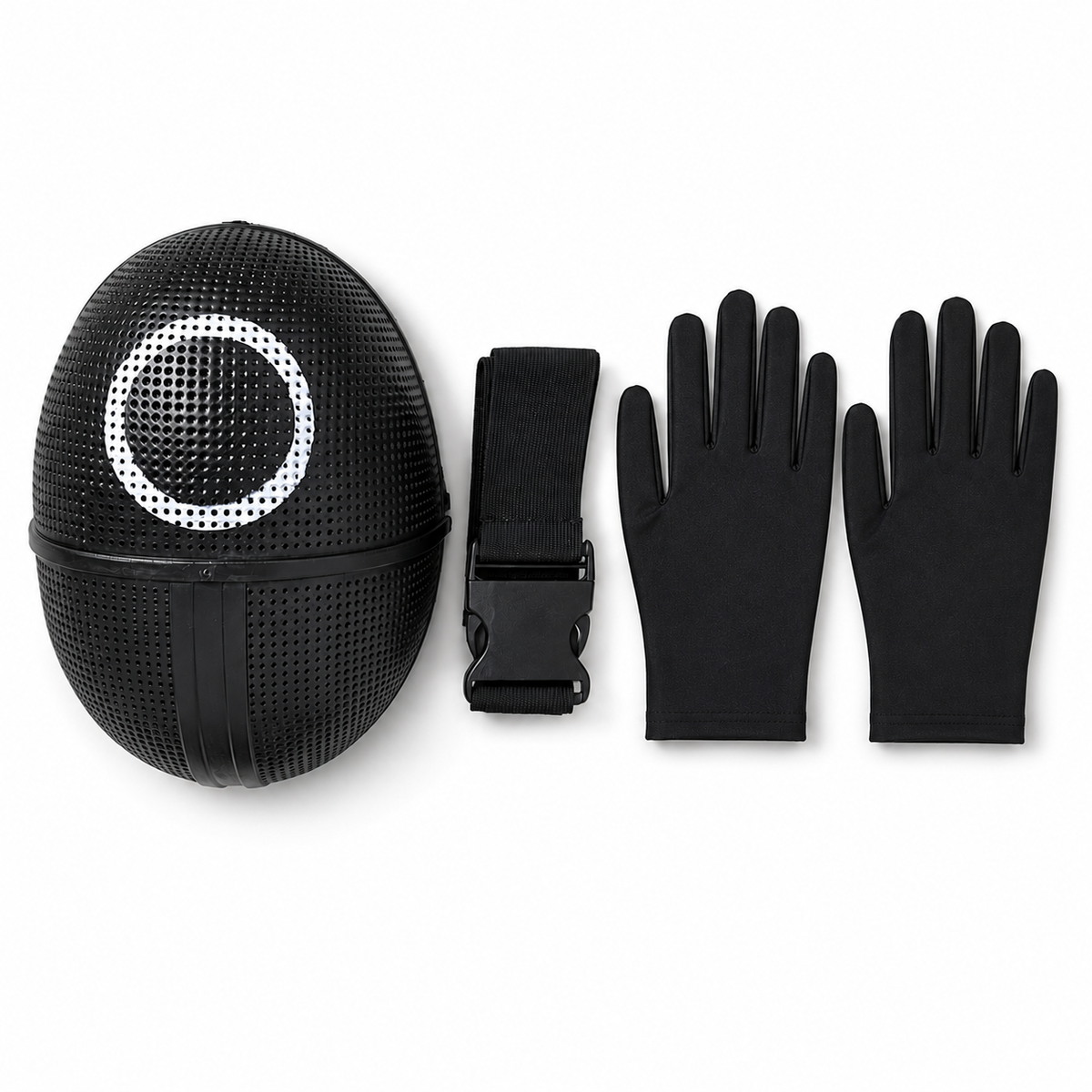 Set di costume da Halloween per bambini con tuta con cappuccio e maschera, outfit da festa