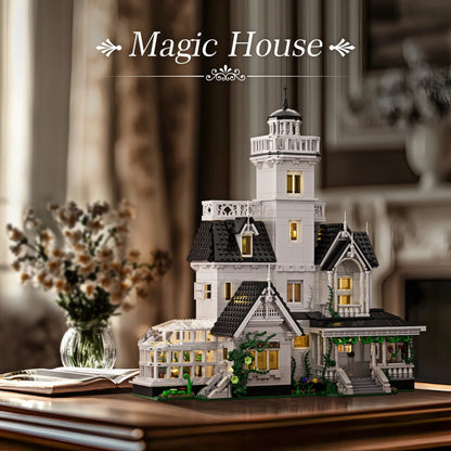 Halloween Haunted House Brick Building Set Spooky Model Toy Display