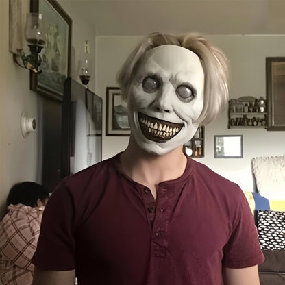 Realistisk og skræmmende Halloween-ansigtsmaske, kostumerekvisit til fester for voksne