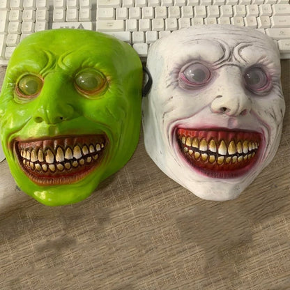 Realistisk og skræmmende Halloween-ansigtsmaske, kostumerekvisit til fester for voksne