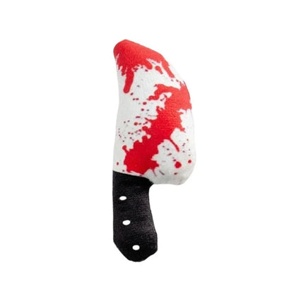 Blødt Halloween-kattelegetøj med spøgelsesdesign og katteurt til interaktiv leg