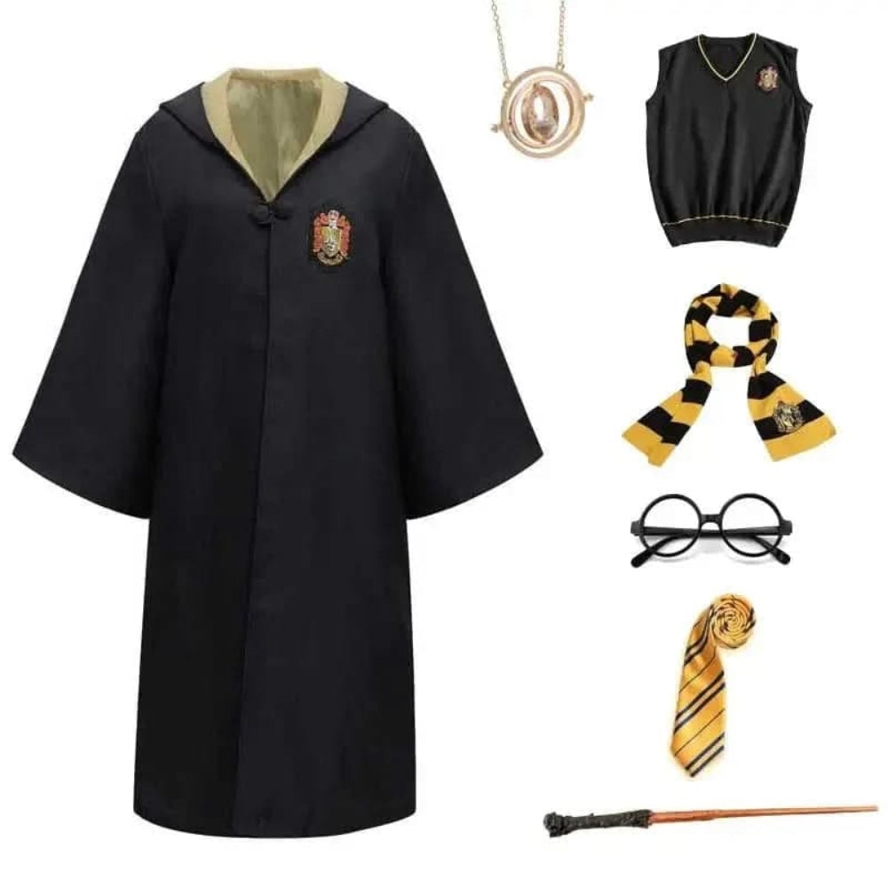 Halloween Wizard Costume Cape Classic Fantasy Outfit Multiple Sizes