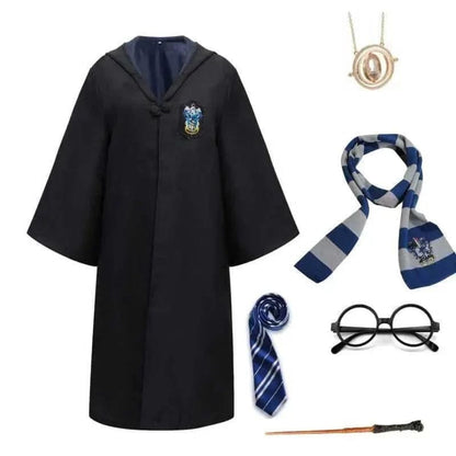 Halloween Wizard Costume Cape Classic Fantasy Outfit Multiple Sizes