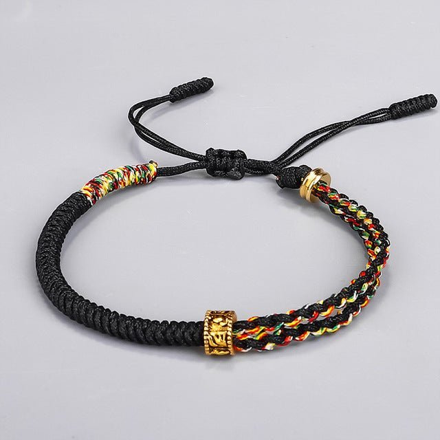 Handmade Buddhist Luck Bracelet Red String Spiritual Protection Vintage Adjustable Bracelet