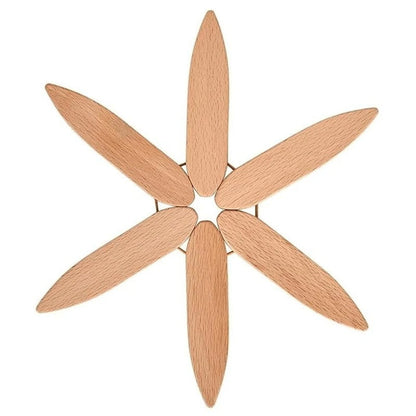 Handmade Wooden Coaster and Trivet Set Heat Resistant Drink Coasters Table Protection