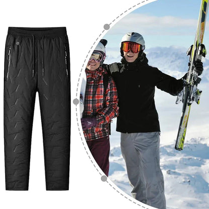 Heated Fleece Lined Pants Cold Weather Golf Quilted Electric Thermal Outdoor