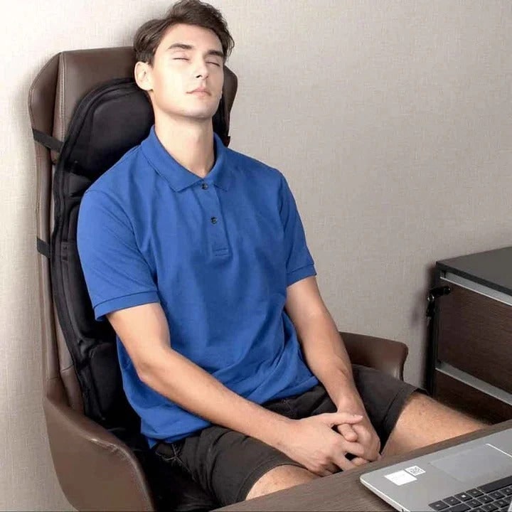 Heated Massage Seat Cushion with 8 Modes and Remote Control