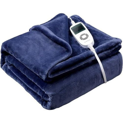 Plaid riscaldato con fodera in pile sherpa e timer di spegnimento automatico