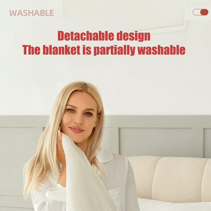 Plaid riscaldato con fodera in pile sherpa e timer di spegnimento automatico