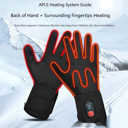Heated Winter Gloves Rechargeable Battery Touchscreen Fingertips Adjustable Heat Grip