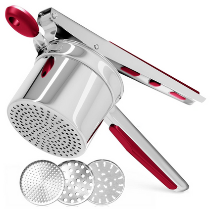 Heavy Duty Stainless Steel Potato Ricer and Masher Large Capacity Kitchen Press
