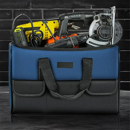 Heavy Duty Waterproof Tool Organizer Bag Multi Pocket Tool Storage with Adjustable Shoulder Strap