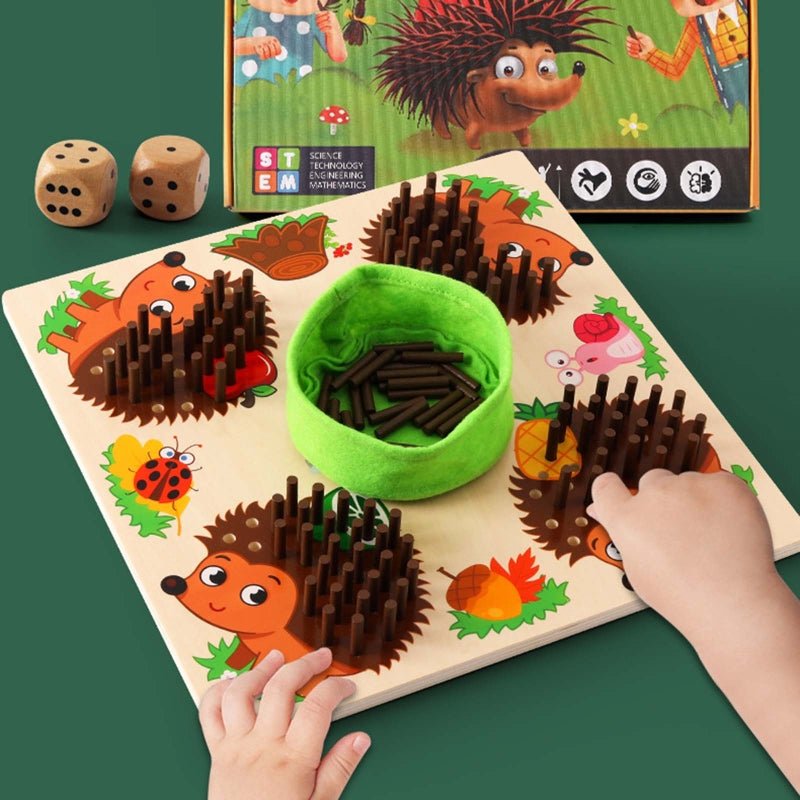 HedgePlay - Lustiges pädagogisches Igel Brettspiel für Kinder zum Lernen und Spielen