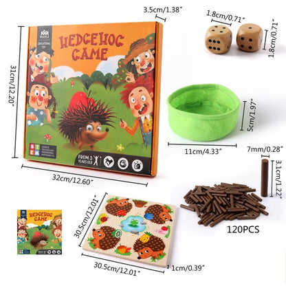 HedgePlay - Lustiges pädagogisches Igel Brettspiel für Kinder zum Lernen und Spielen