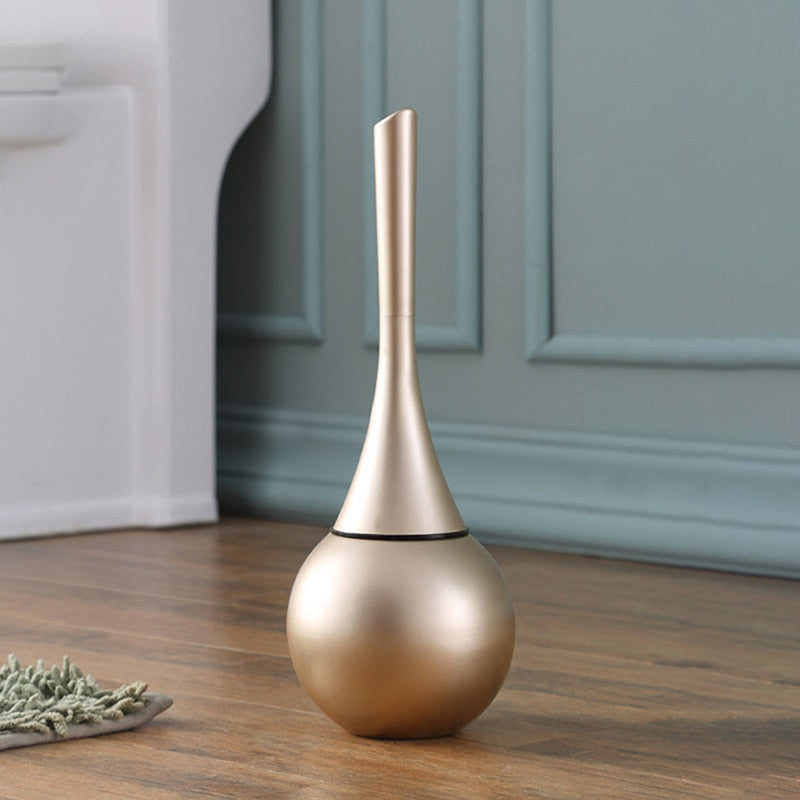 High-End Toilet Brush Set Splash Resistant Hygienic Modern Bathroom Cleaner