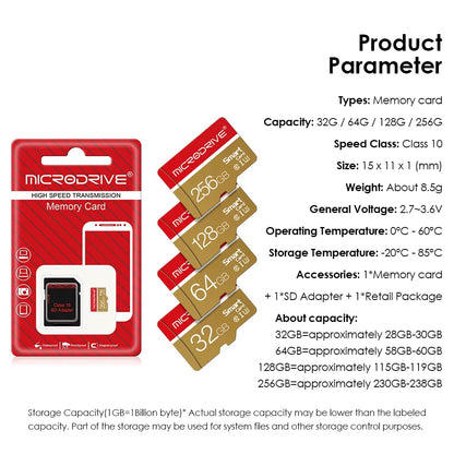 Scheda di memoria MicroSD ad alta velocità, Classe 10 UHS-I U3