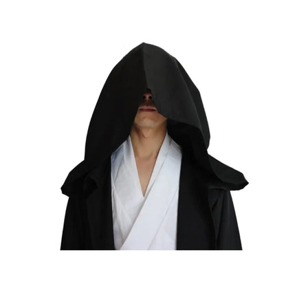 Hættekappe, Halloween-kostume, uhyggeligt troldmands- og vampyroutfit til fantasy