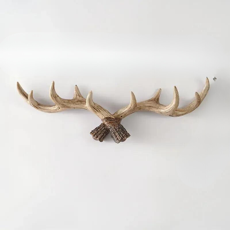 Hookler Vintage Antler Wall Hook – Retro Coat Rack for Entryway & Hallway